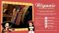Red Hispanic Heritage Event Invite Video template