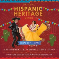 Red Hispanic Heritage Festival Instagram Image