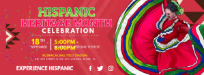 Красный Hispanic Heritage Celebration Facebook Cover Photo Template
