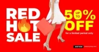 Red Hot Deal Template Facebook Shared Image