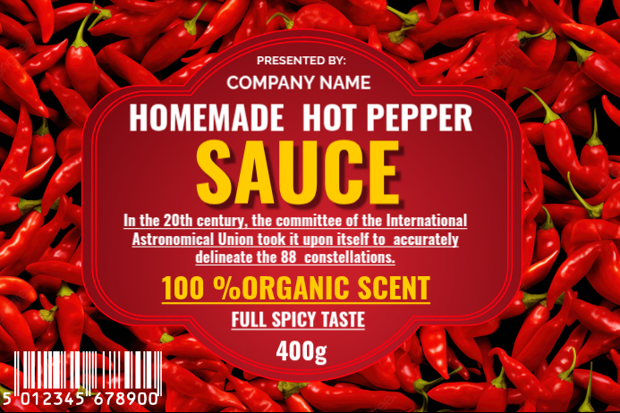 White Shito Sauce Label Labels Template | PosterMyWall