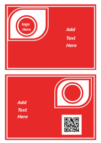 Red Id Card A4 template