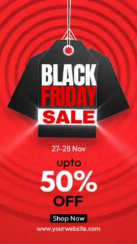 Rosso Black Friday Sale รีลบน Instagram Template