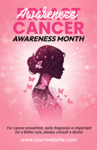 Rojo Breast Cancer Awareness Tabloid Template