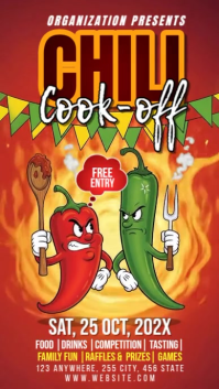 Rosso Chili Cook-off Event Instagram-verhaal Template