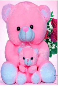 Red Illustrative Teddy Bear Wallpaper  Pinterest Graphic template