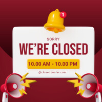Closed template | PosterMyWall