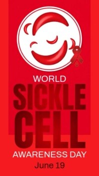 Red Illustrative World Sickle Cell Day Instagram Story template