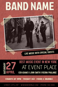 Create Free Concert Flyers In Minutes Postermywall