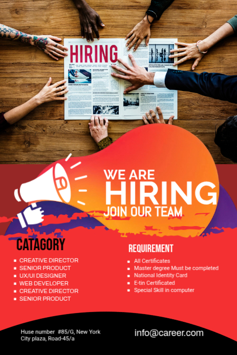 Job Recruitment Template | PosterMyWall