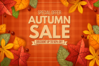 Rød Autumn Sale Iphosta Template