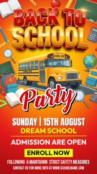 Red Joyful Back to School Instagram Story Indaba yaku-Instagram template