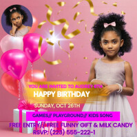 Red Joyful Birthday Blast Instagram Post template