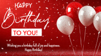 Red Joyful Birthday Presentation (16:9) template