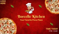 Red Joyful Borcelle Kitchen Tag Etiqueta template