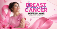 Rood Breast Cancer Awareness Isithombe Esabiwe ku-Facebook Template