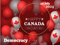 Canada day Yard Sign template