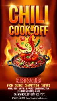 Red Chili Cook-Off Event Instagram Reel Template