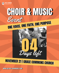 Rouge Choir and Music Event Instagram Portrait Template - Page 2