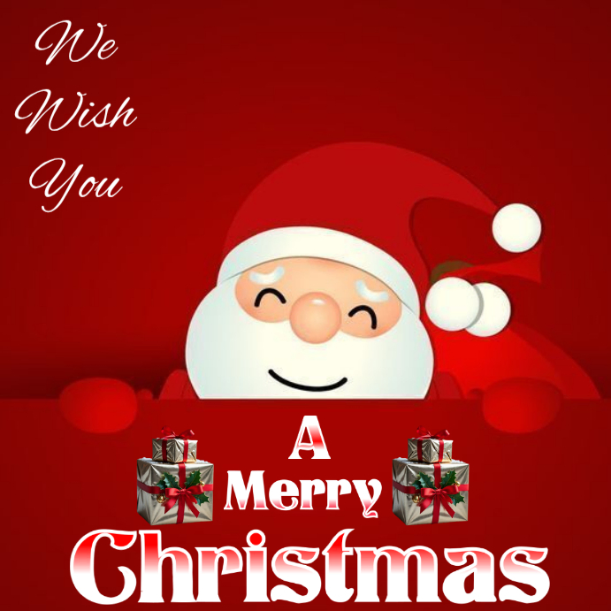 Red Joyful Christma Instagram Post Template | PosterMyWall