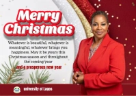 Red Joyful Christmas A4 template