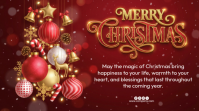Red Joyful Christmas Celebration Digital Display (16:9) template