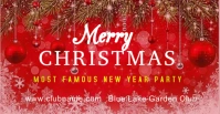 Red Joyful Christmas Celebration Extravaganza 2024 Facebook Event Cover template