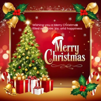 Rød Christmas Celebration Instagram Post Template