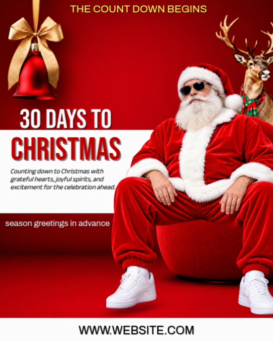 Christmas Countdown Template | PosterMyWall