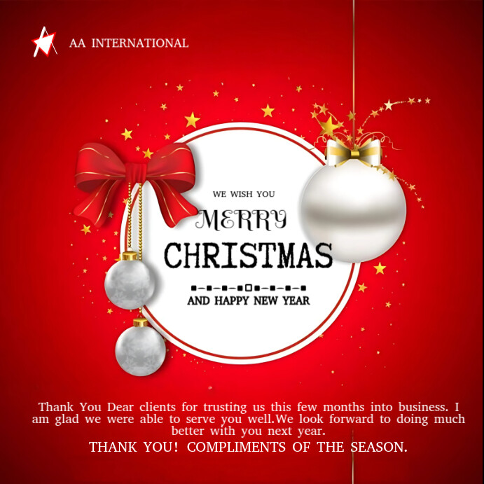 Copy of Red Joyful Christmas Greetings Instagram Post | PosterMyWall