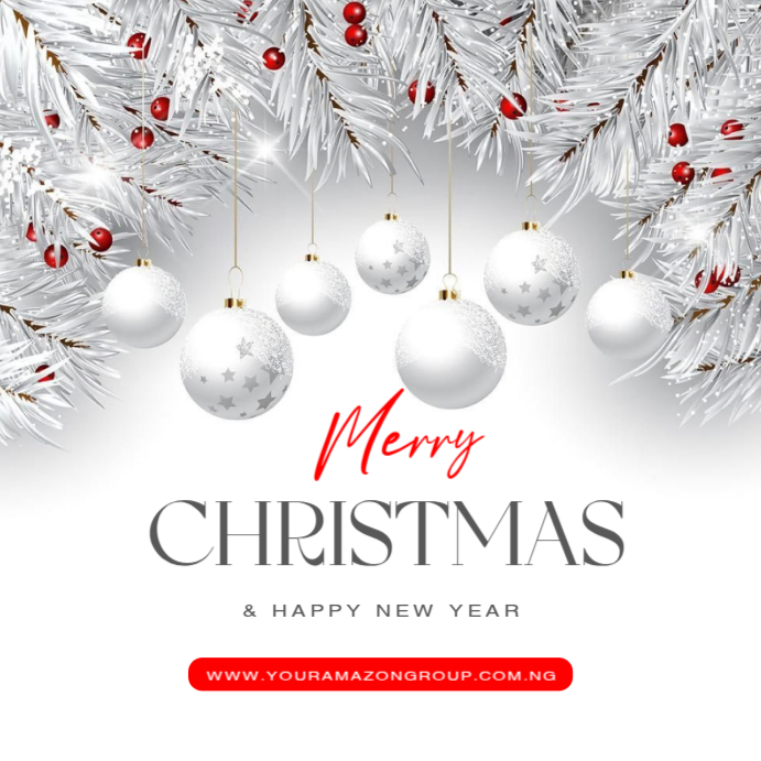 Red Joyful Christmas Instagram Post Template | PosterMyWall
