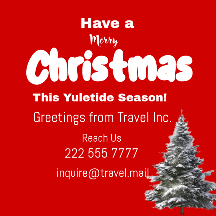 Copy of Red Joyful Christmas Instagram Post | PosterMyWall