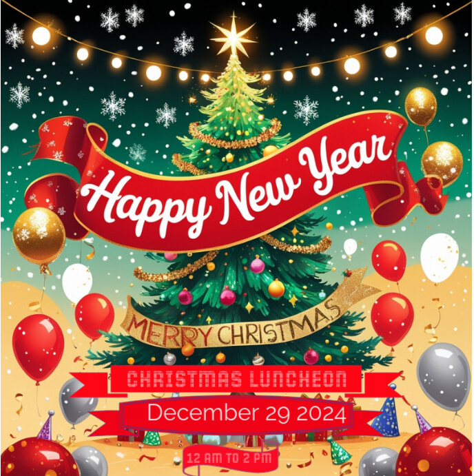 Plantilla de Red Joyful Christmas Wishes And New Year Instagram Post ...