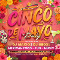 Red Joyful Cinco de Mayo Party Instagram Post template