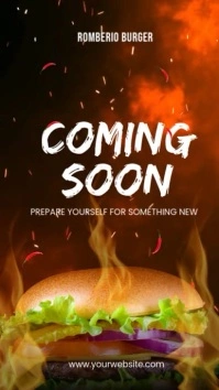 Red Joyful Coming Soon Instagram Story Instagram-Story template