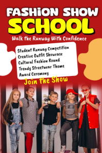 Rosso Fashion Show Poster Template