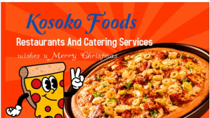 Red Joyful Food And Restaurant Sales Flyer Digital Display (16:9) template