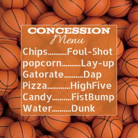 Red Joyful Football Menu Instagram Post Wpis na Instagrama template