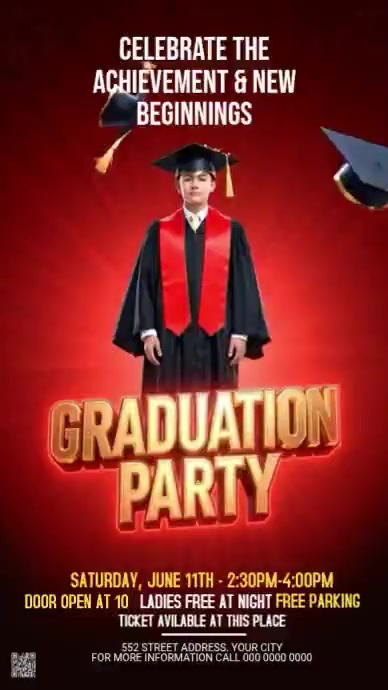 Graduation Party Template | PosterMyWall