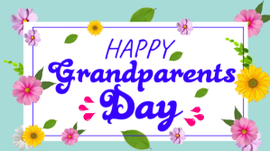 Red Joyful Grandparents Day Twitter Post Twitter-opslag template
