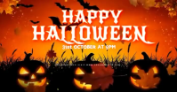 Rojo Halloween Celebration auf Facebook geteiltes Bild Template