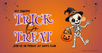 Rosso Halloween Event Immagine condivisa di Facebook Template