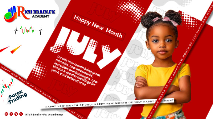 Red Joyful Happy New Month Digital Display (16:9) template