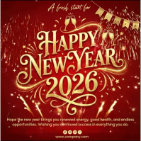 Red Joyful Happy New Year Instagram Post template