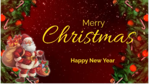 Red Joyful Happy New Year Youtube Thumbnail Template | PosterMyWall