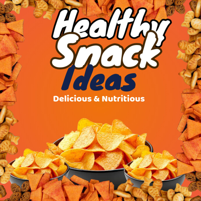 Red Joyful Healthy Snack Guide Graphics Instagram Post template