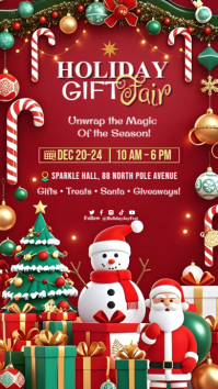 Rojo Holiday Gift Fair Instagram Story Template