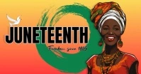 Red Joyful Juneteenth Facebook Event Cover Ikhava Yomcimbi WeFacebook template