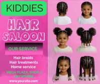 Rot Kids Hair Salon สามเหลี่ยมขนาดใหญ่ Template