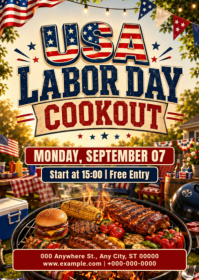 Labor Day Cookout A6 Template